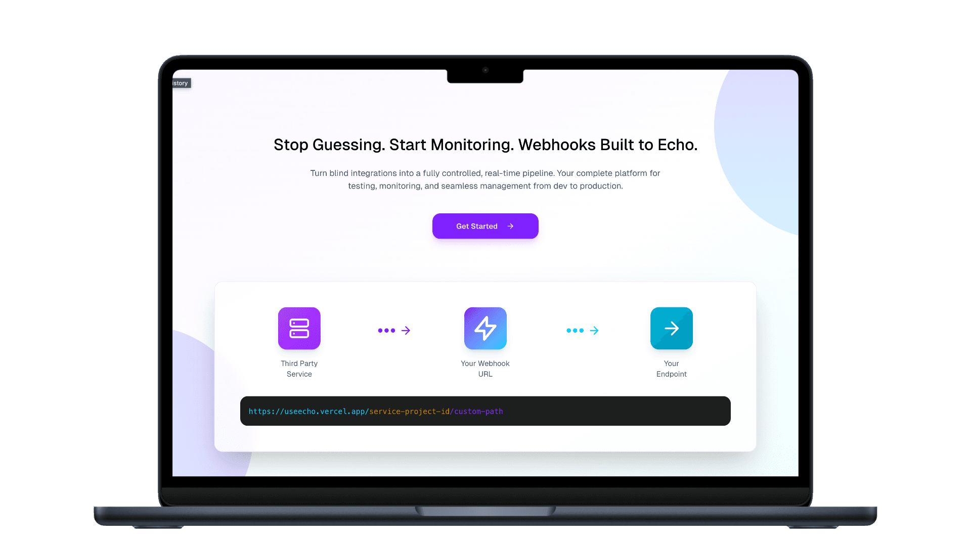 Echo landing page